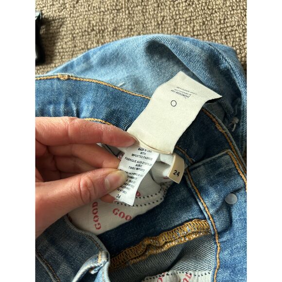 AO.LA by Alice + Olivia Good High Rise Ankle Skinny Jean in True Lies W24 - Picture 9 of 9